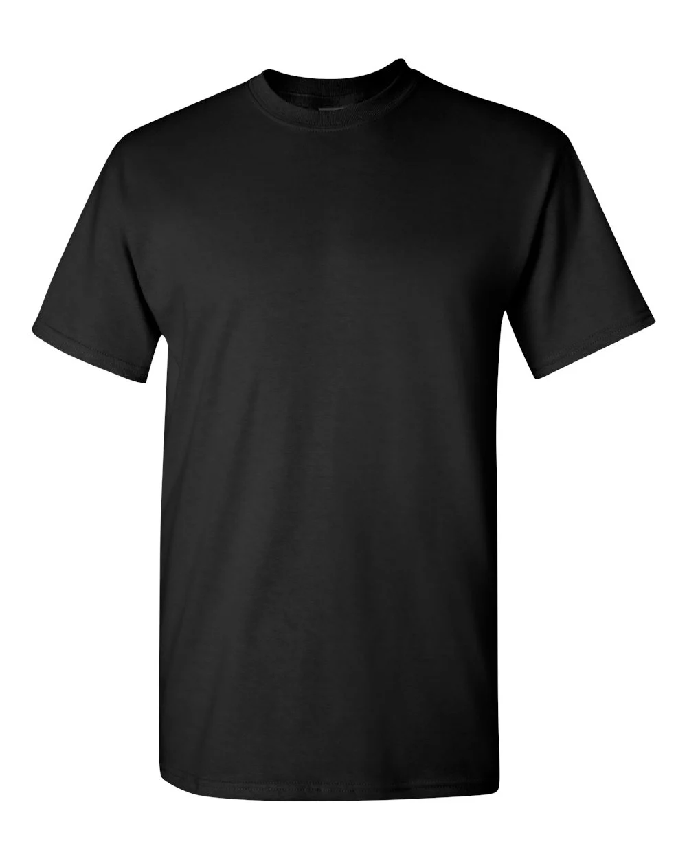 Black Gildan heavy cotton t-shirt