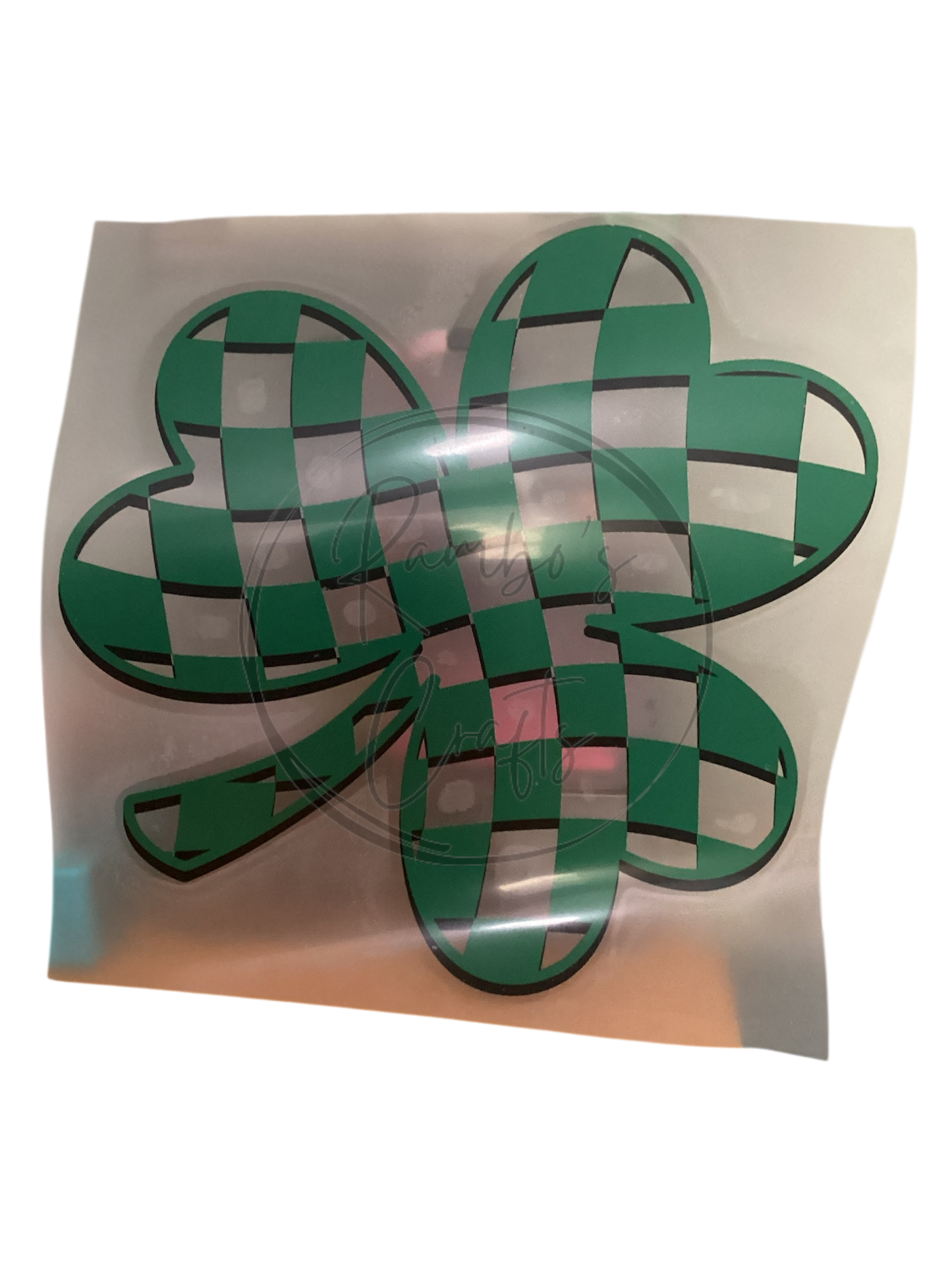Checkered shamrock *design only*
