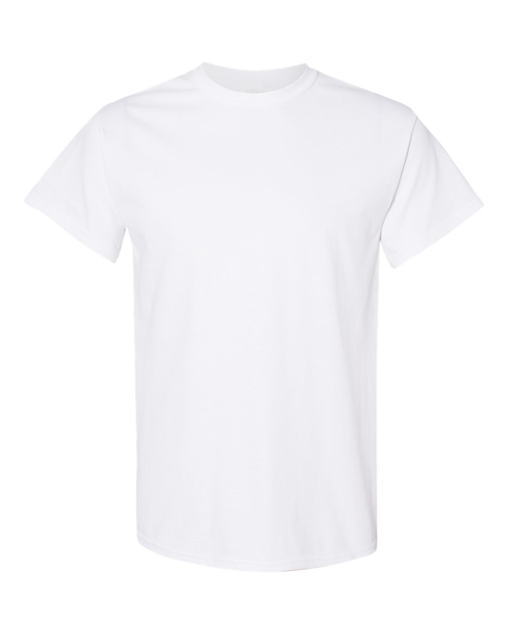 White Gildan heavy cotton t-shirt