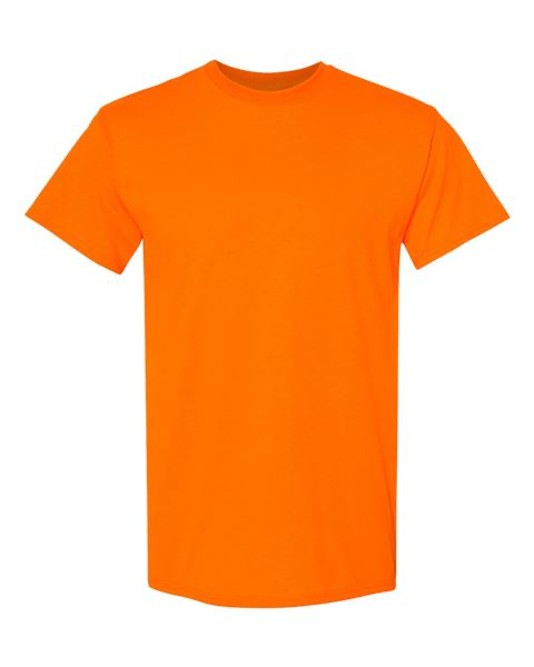 Safety orange Gildan heavy cotton t-shirt