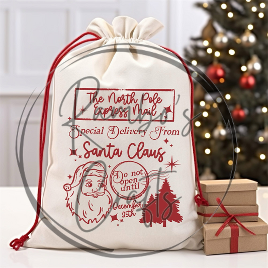 Santa sack Red
