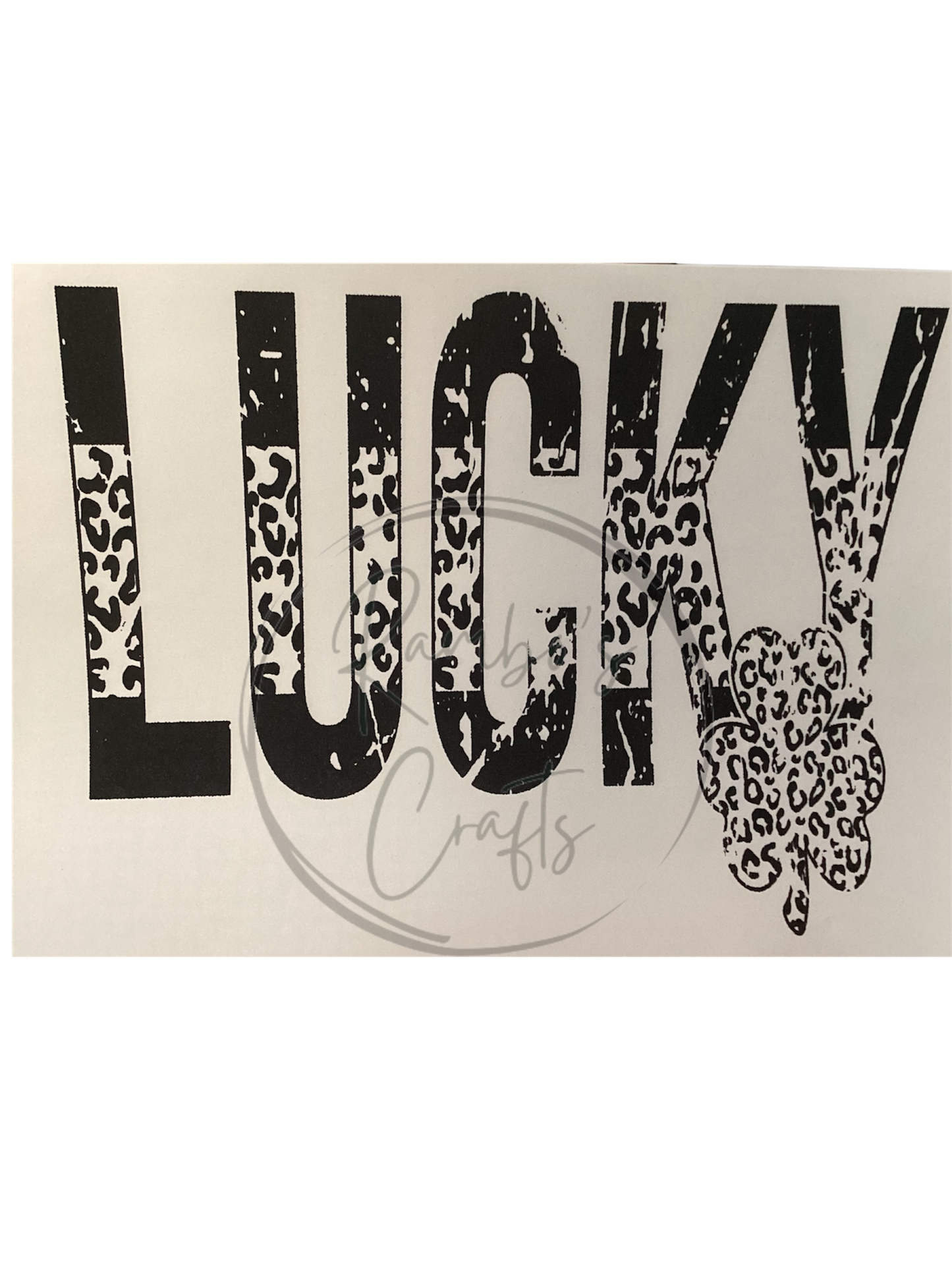 Black cheetah lucky *design only*