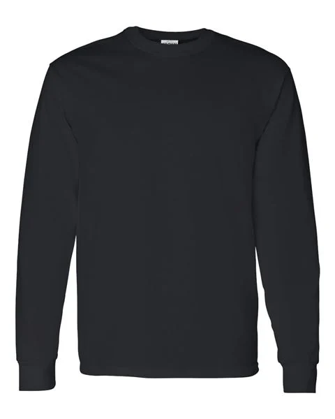 Black Gildan heavy cotton long sleeve