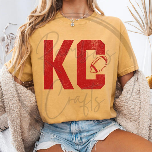 KC red football *design only*