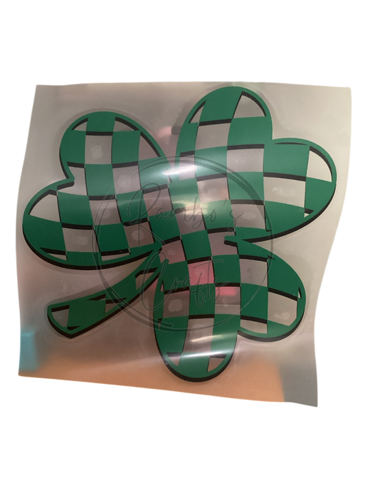 Checkered shamrock *design only*