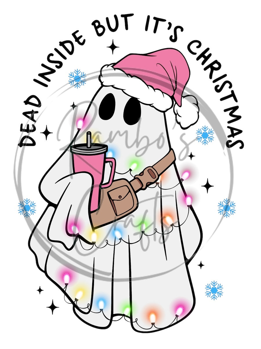 Dead inside but it’s Christmas ghost *design only*