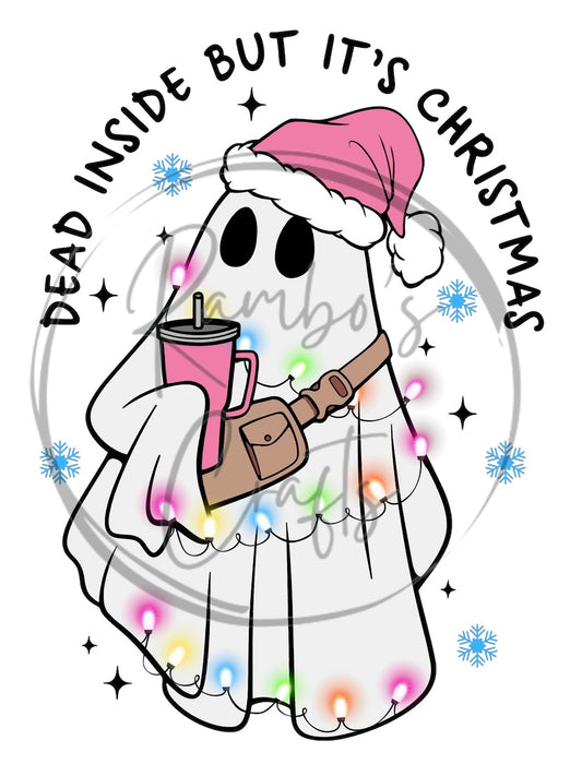 Dead inside but it’s Christmas ghost *design only*