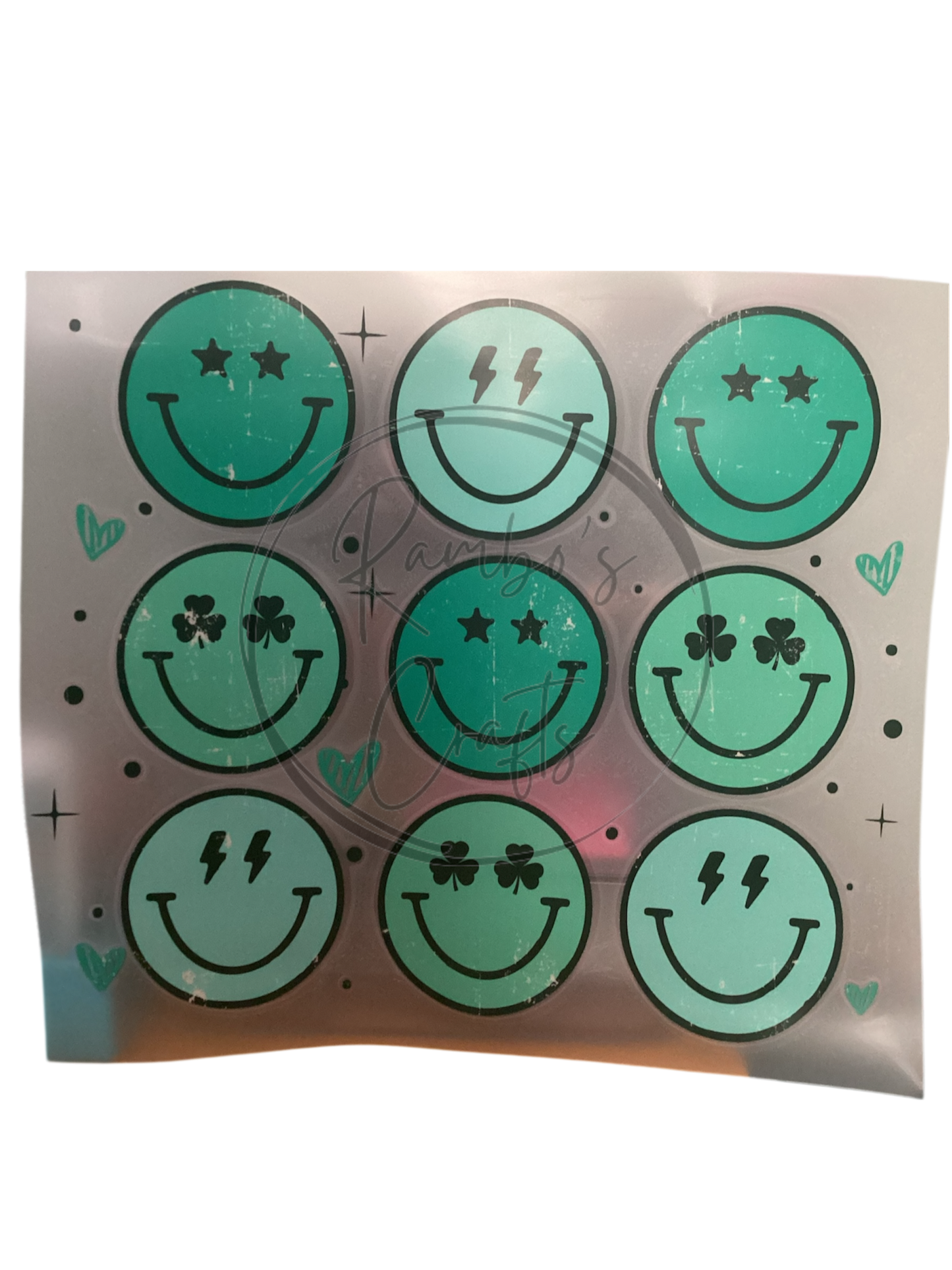 Multi green smileys *design only*