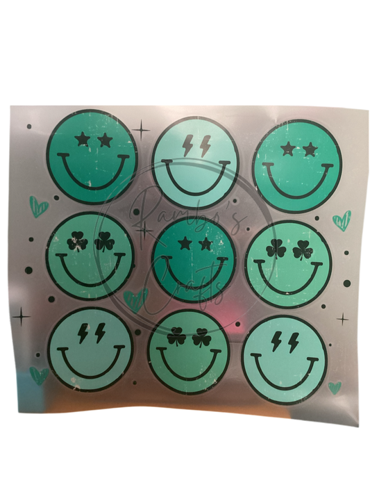 Multi green smileys *design only*