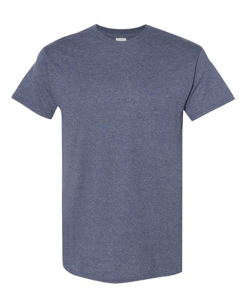 Heather navy Gildan heavy cotton t-shirt
