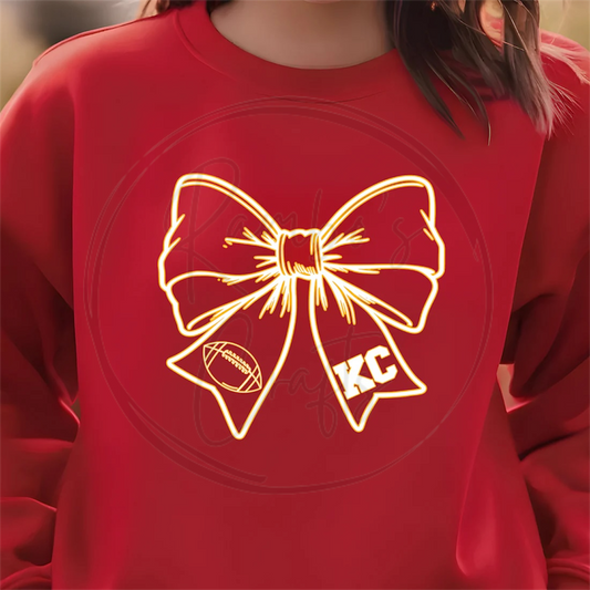 Kc yellow bow outline * design only*