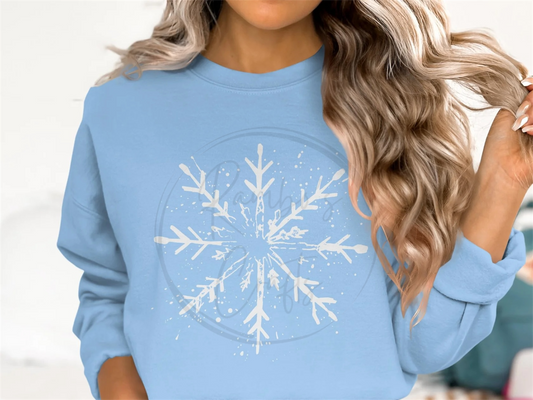White snowflake *design only*